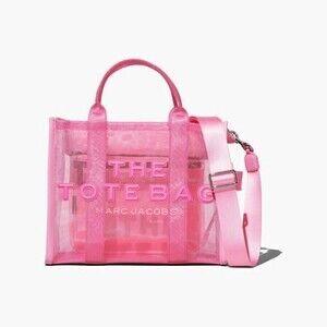 Marc Jacobs Vibrant Pink Transparent Tote medium